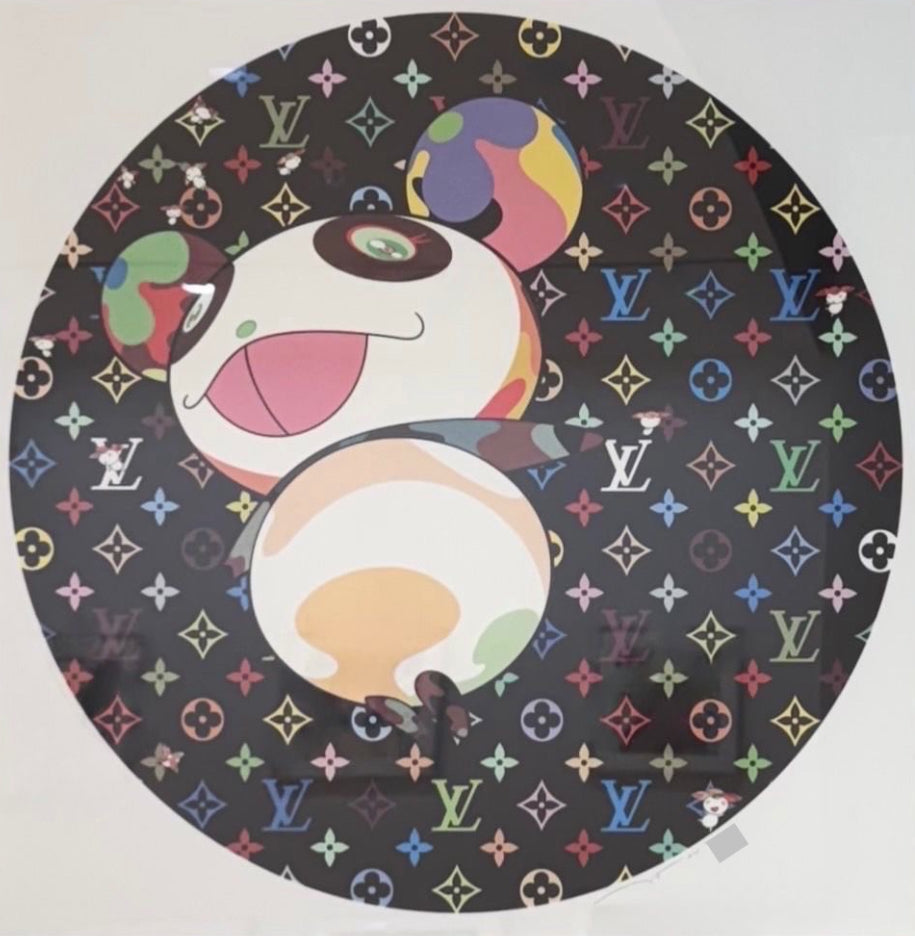 Takashi Murakami - Panda and Flower Hat Man (Murakami, Mulitcolor. Monogram, Louis Vuitton, LV)