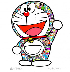 Takashi Murakami, Fujiko Fujio -Thank You ( Dorameon, Nobita, Takeshi, Shizuka, Suneo, Flowers)