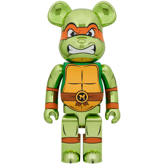 BE@RBRICK MICHELANGELO CHROME Ver. 1000% ( Bearbrick, Ninja Turtles )