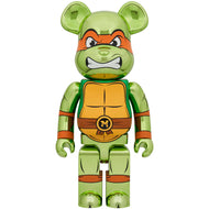 BE@RBRICK MICHELANGELO CHROME Ver. 1000％ ( Bearbrick, Ninja Turtles )
