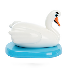 Load image into Gallery viewer, Cesar Piette - Swan (White, Black, Paperweight, set of 2)
