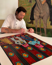 Load image into Gallery viewer, Ben Crase - The Night Lily ( Leopard, Gold Leaf Edition)
