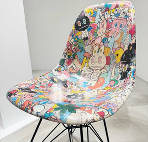 Kasing Lung - Modernica X Dcon X Kasing Lung Side Shell Eiffel Chair (Labubu, zimomo)
