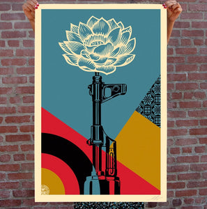 Shepard Fairey - AK-47 Lotus (Blue)