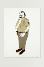 Load image into Gallery viewer, Yusuke Hanai -  Coffee and Contemplation Stranger Things ( Jim Hopper)
