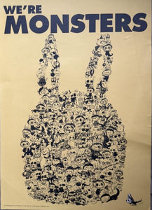Kasing Lung - We're Monsters (Labubu, The Monsters, Yellow, Poster)