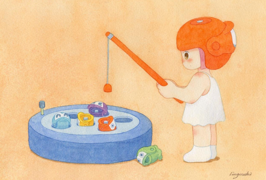 Ling muki - Little Muki Playing Fishing Toy