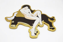Load image into Gallery viewer, Takeru Amano 天野健 - Venus on Donkey with Duck (Wood)
