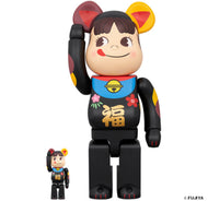 BE@RBRICK Manekineko Peko-chan Good luck black 100％ & 400％ ( Bearbrick)
