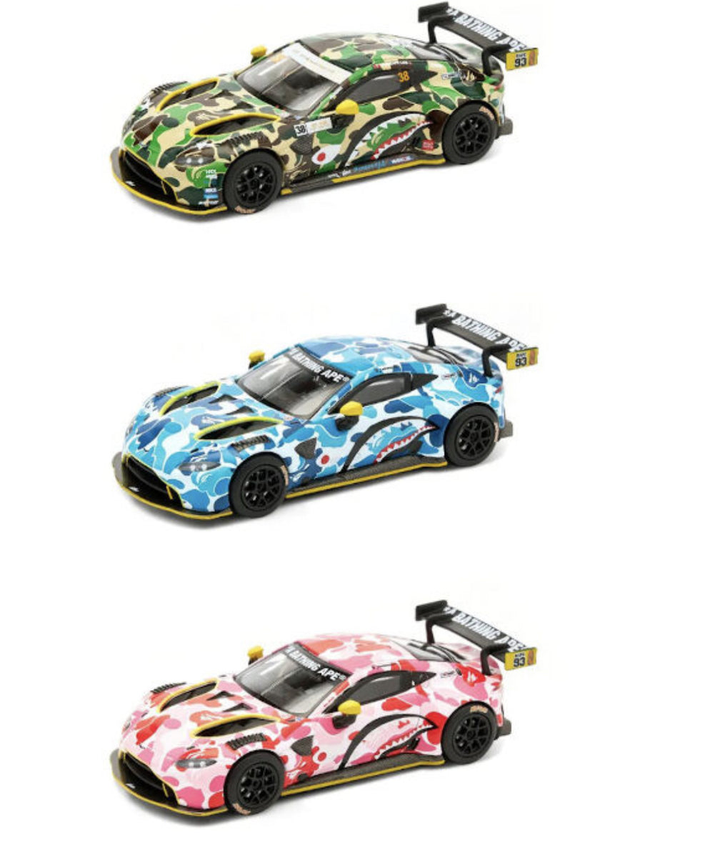 BAPE - POPRACE Aston Martin GT3 (Blue , Pink , Green) (Complete set of ...