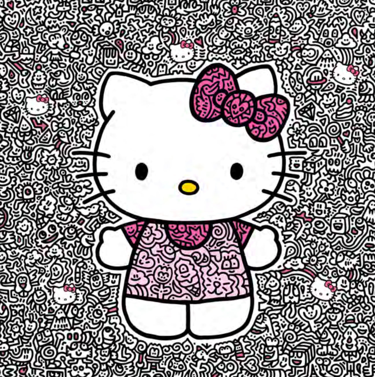 未使用・Mr.Doodle ミスタードゥードゥル『Big Kitty』サンリオ Mr Doodle - Big Kitty ( Hello Kitty) – Toyol Toys