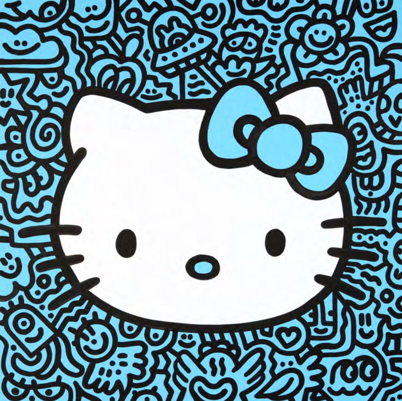Mr Doodle | Kitty Yellow 2021 (2021) | Available for Sale