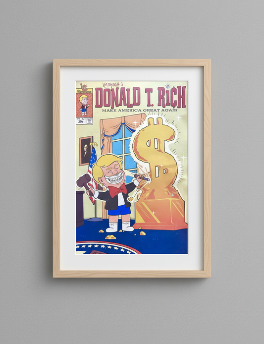 Ron English - Donald Rich ( Donald Trump, Richie Rich)