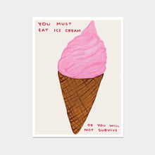 Load image into Gallery viewer, David Shrigley - You Must Eat Ice Cream or You Will Not Survive
