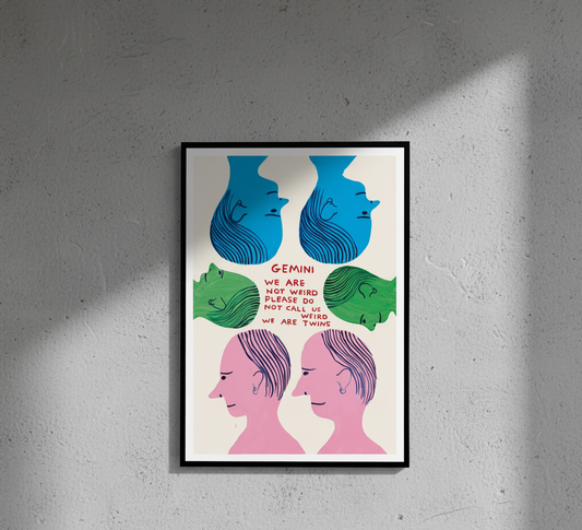 David Shrigley - Gemini (We Are Not Weird Please Do Not Call Us Weird We Are Twins)