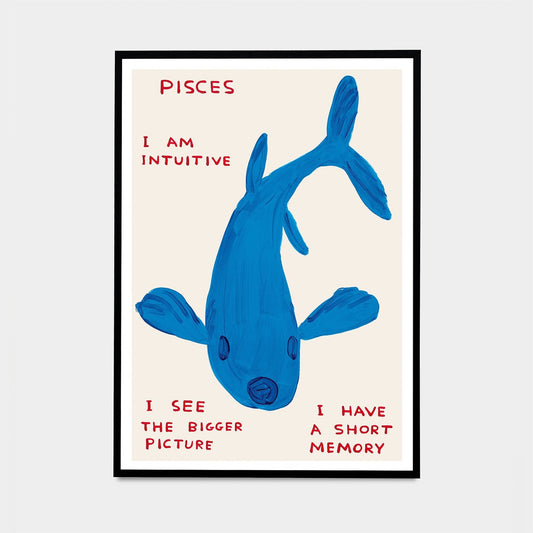 David Shrigley - Pisces (Blue Fish)