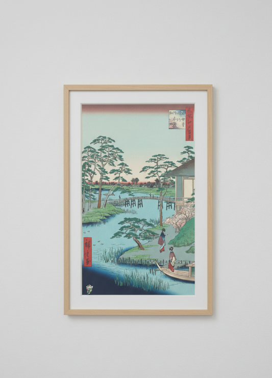 Takashi Murakami - Hiroshige's 100 Famous Views of Edo- Japonisme Reconsidered—Mokuboji Temple, Uchigawa Inlet, Gozensaihata (Kaikai Kiki)