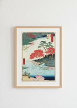 Load image into Gallery viewer, Takashi Murakami - Hiroshige's 100 Famous Views of Edo- Japonisme Reconsidered—Inside Akiba Shrine, Ukeji (River Bank,Autumn, Red Leaves, Kaikai Kiki)
