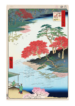 Load image into Gallery viewer, Takashi Murakami - Hiroshige's 100 Famous Views of Edo- Japonisme Reconsidered—Inside Akiba Shrine, Ukeji (River Bank,Autumn, Red Leaves, Kaikai Kiki)
