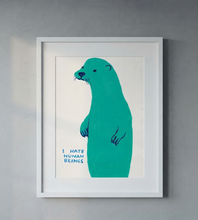 Load image into Gallery viewer, David Shrigley - Untitled (I Hate Human Beings, Otter)
