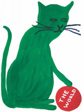Load image into Gallery viewer, David Shrigley -  Untitled (The World Cat, Green)
