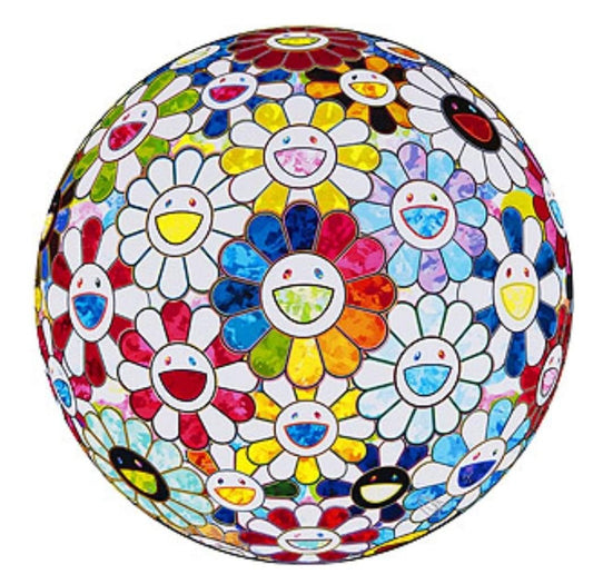 村上隆 Takashi Murakami  -Flowerball Multicolors 1 (Scenery with a Rainbow in the Midst)