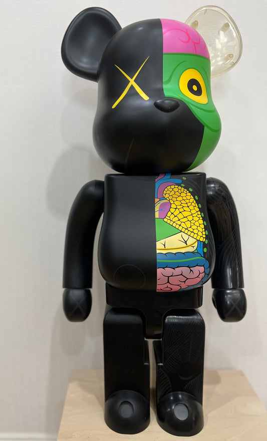KAWS- Bearbrick Dissected Companion (Black) 1000%
