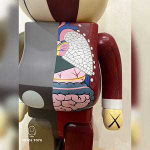 KAWS- Bearbrick Dissected Companion (Brown) 1000%