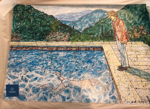 Madsaki - “Portrait of an Artist (Pool with Two Figures) Ⅱ (inspired by David Hockney)”