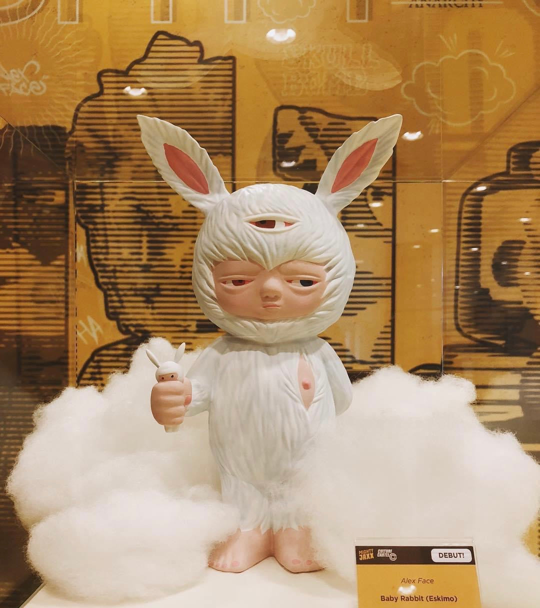 Alex Rabbit Face Alex Face - Baby Rabbit (Eskimo) Sculpture – Toyol Toys