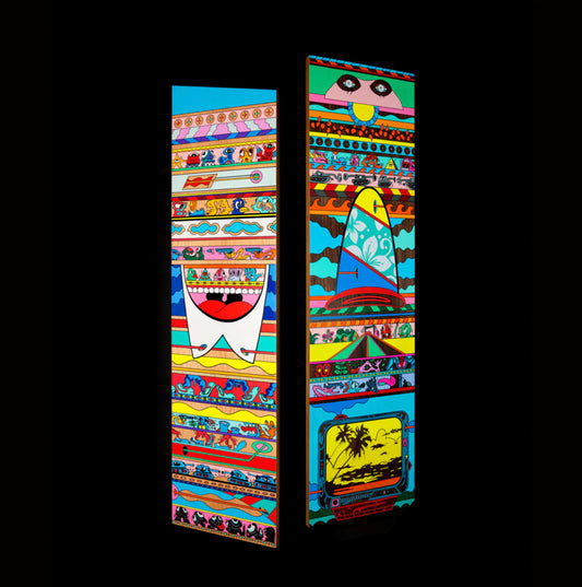 Erik Parker - Wood Panel Set A & Set B. ( Complete set of 2)