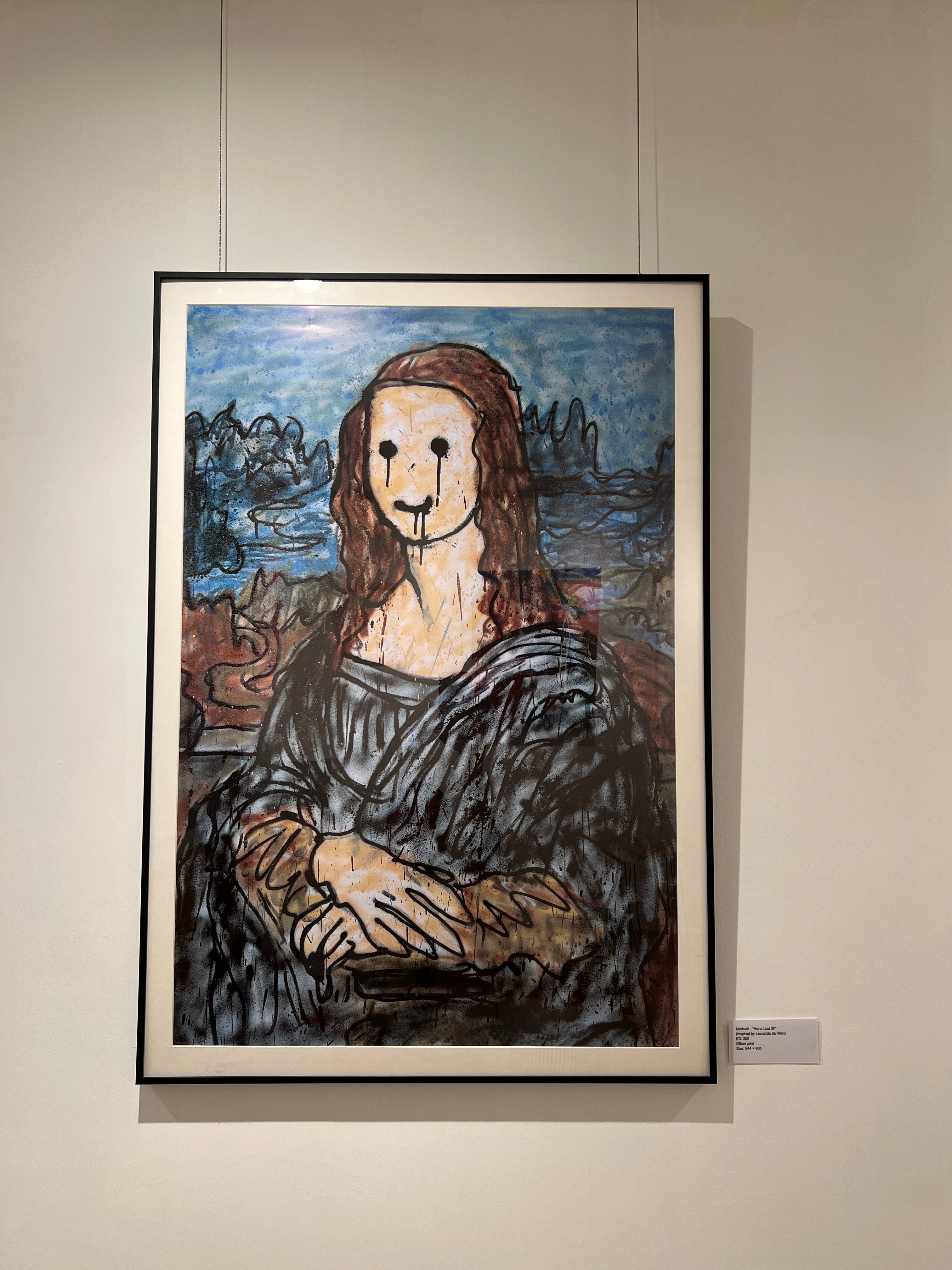 Madsaki 版画 Drawing of Mona Lisa Madsaki - ”Mona Lisa 3P” – Toyol Toys