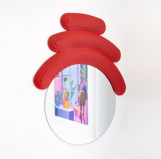 Josh Sperling - “FRIEND” MIRROR (RED)