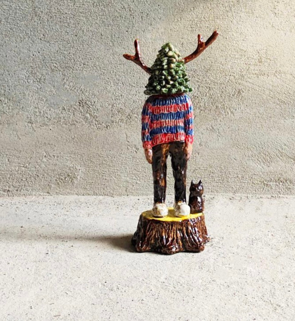 平子雄一 Yuichi Hirako Leaf Bug01 限定品　88体 Yuichi Hirako 平子雄一雕塑- Bug Leaf (Red) – Toyol Toys