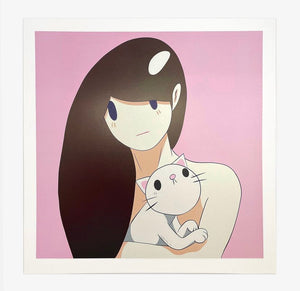Takeru amano 天野健 - "Venus and Cat Print" (Not Signed)