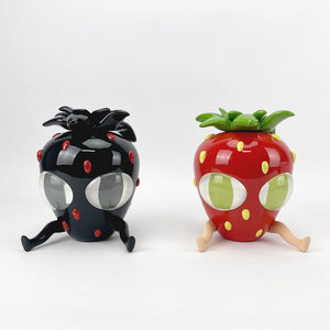 Stickymonger - Flower Pot (Black and Red) (Complete set of 2)